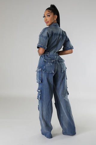 Aubree Denim Jumpsuit