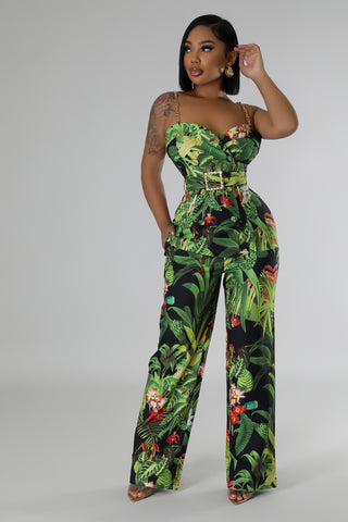 Tropical Talks Pant Set