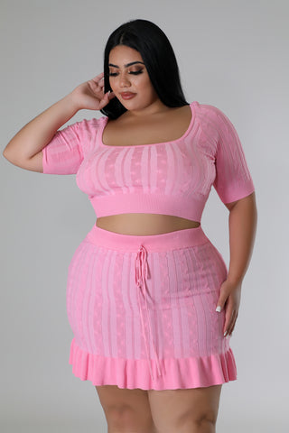 Pretty Dare Skirt Set Plus