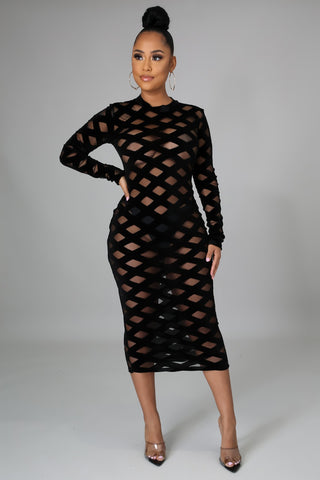 Showing Out Midi Dress