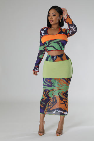 Standing Out Skirt Set