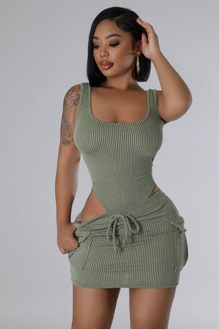 Ease Essence Bodysuit Skirt Set