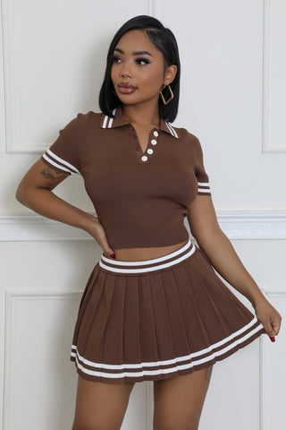 Varsity Charm Skirt Set