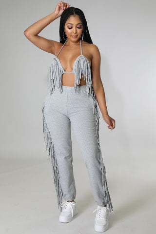 No Fringes Left Pant Set