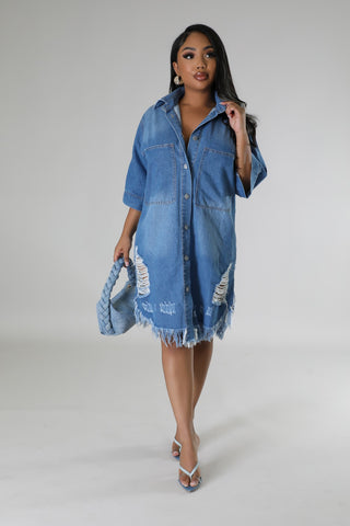 Baddie Drip Denim Dress