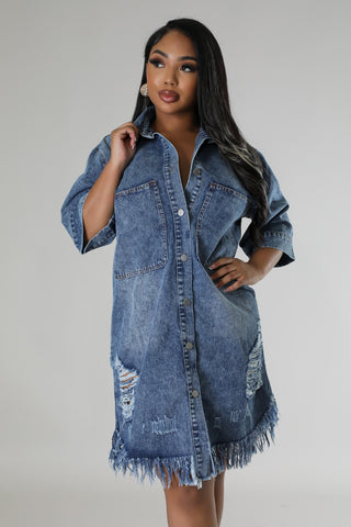 Baddie Drip Denim Dress