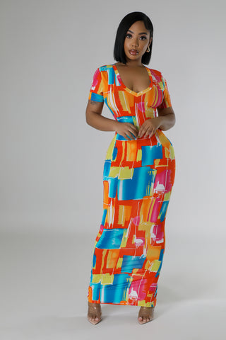 Colorburst Canvas Dress