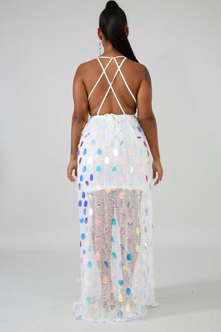 Rain Drop Fiesta Maxi Dress