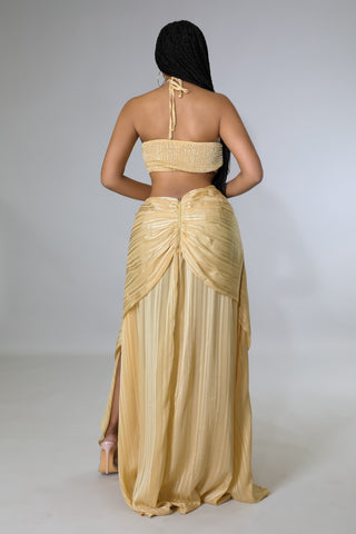 Golden Babe Skirt Set