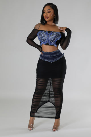 Butterfly Effect Skirt Set