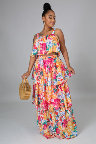 Floral Gardens Skirt Set