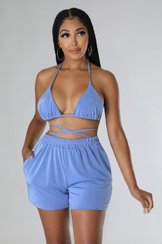 3pc Jasmine Days Short Set