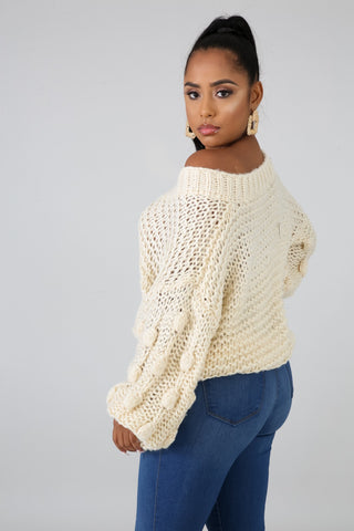 Mamma Knit Corn Sleeves Sweater