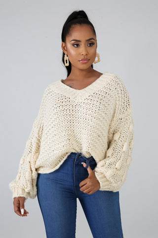 Mamma Knit Corn Sleeves Sweater