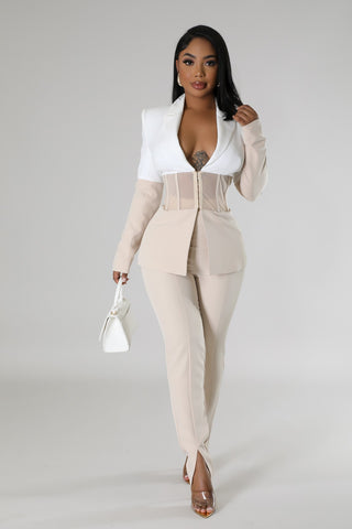 Class Act Blazer Pant Set