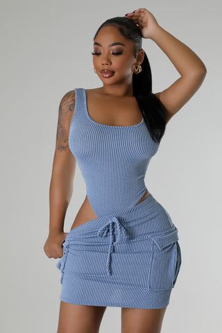 Ease Essence Bodysuit Skirt Set