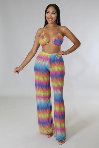 3pc Palms Retreat Pant Set