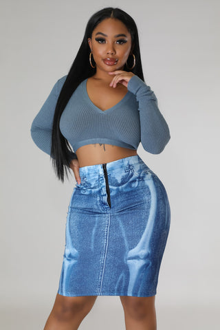 Denim Wild Skirt