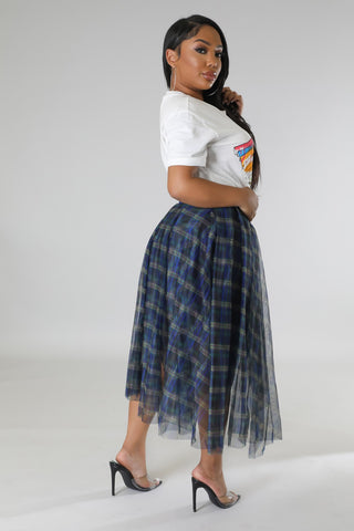 Plaid The Game Skirt