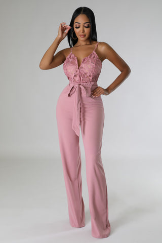 Lace Boxy Jumpsuit