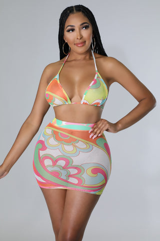 3pc Paradise Cutie Skirt Set