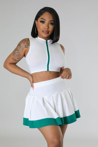 Quit Playing Skirt Set